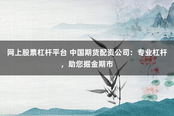 网上股票杠杆平台 中国期货配资公司：专业杠杆，助您掘金期市