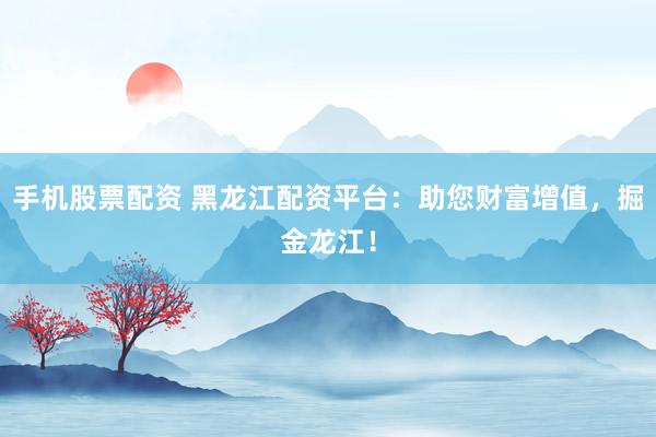 手机股票配资 黑龙江配资平台：助您财富增值，掘金龙江！