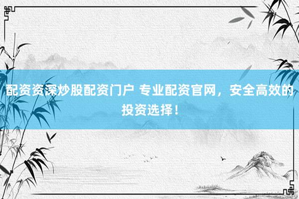 配资资深炒股配资门户 专业配资官网，安全高效的投资选择！